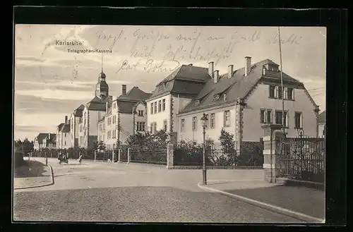 AK Karlsruhe, Telegraphen-Kaserne