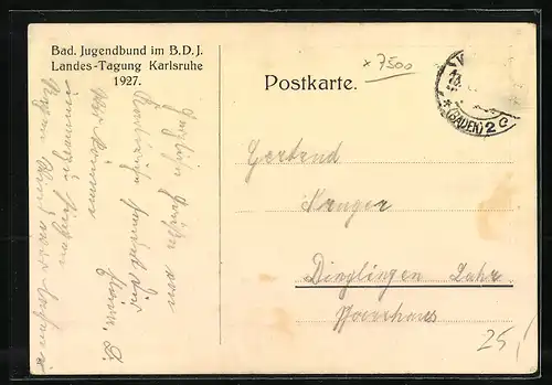 AK Karlsruhe, Ortsansicht