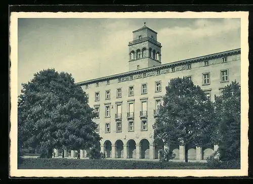 AK Karlsruhe, Blick zur Reichspostdirektion