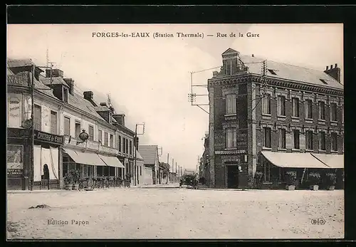 AK Forges-les-Eaux, Rue de la Gare
