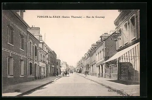 AK Forges-les-Eaux, Station Thermale, Rue de Gournay