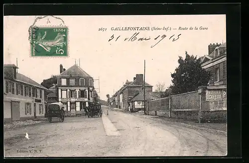 AK Gaillefontaine, Route de la Gare