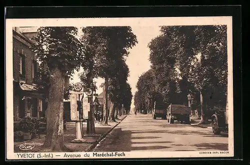 AK Yvetot, Avenue du Marechal-Foch