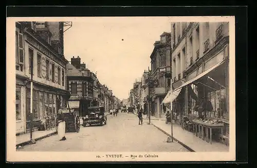 AK Yvetot, Rue de Calvaire