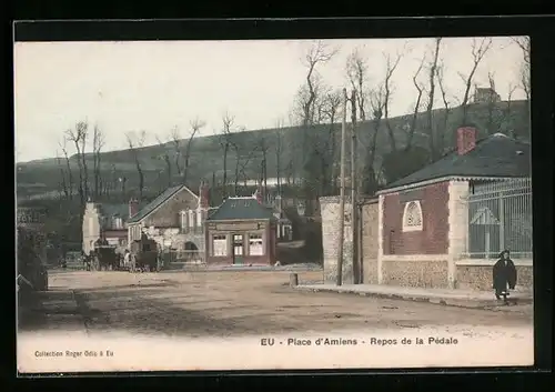 AK Eu, Place d`Amiens, Repos de la Pedale
