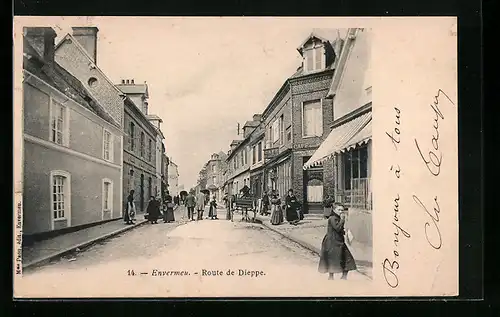 AK Envermeu, Route de Dieppe