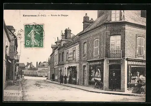 AK Envermeu, Route de Dieppe