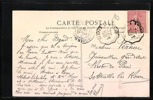 AK Auffay, Place du Marchè