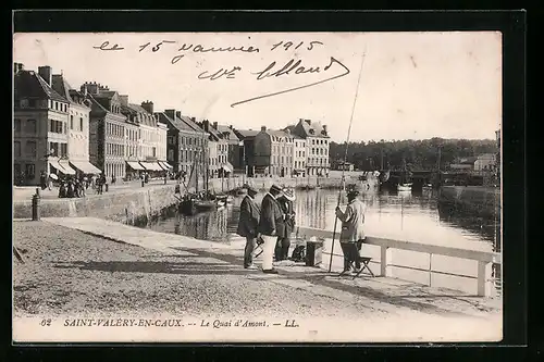 AK Saint-Valéry-en-Caux, Le Quai d`Amont