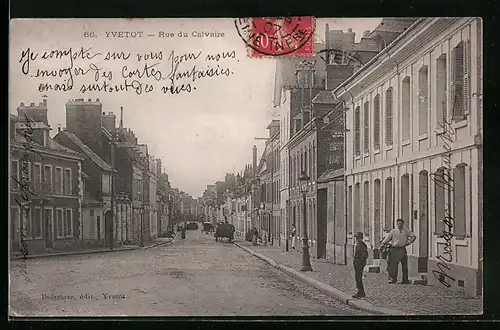 AK Yvetot, Rue du Calvaire