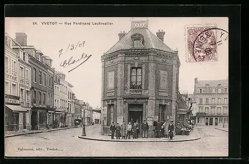 AK Yvetot, Rue Ferdinand Lechevallier