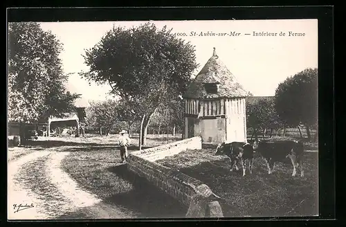 AK St-Aubin-sur-Mer, Intèrieur de Ferme
