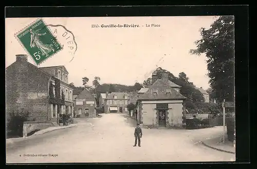AK Ouville-la-Rivière, La Place