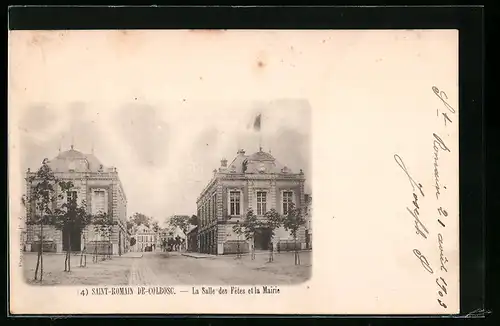 AK St-Romain-de-Colbosc, La Salle des Fetes et la Mairie