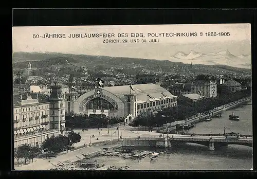 AK Zürich, 50 jährige Jubiläumsfeier d. Eidg. Polytechnikums