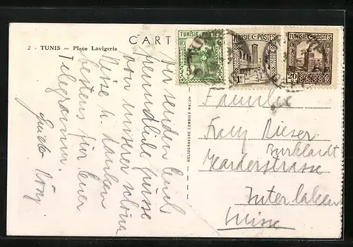 AK Tunis, Place Lavigerie