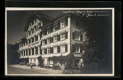 AK Alt-St. Johann, Hotel Schweizerhof