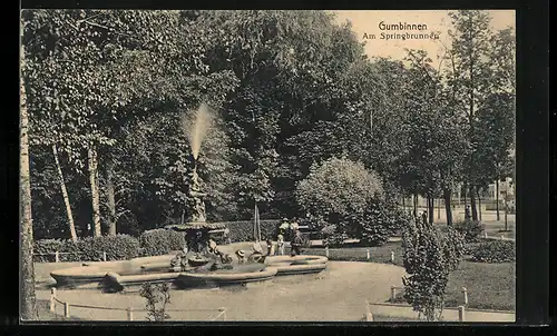 AK Gumbinnen, Am Springbrunnen