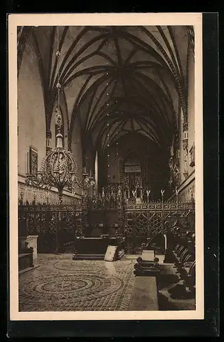 AK Marienburg, Marienkirche im Hochschloss, Blick nach Westen