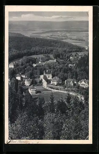 AK Bad Reinerz, Ortsansicht aus der Vogelschau