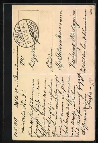 AK Oliva, Blick zur Klosterkirche