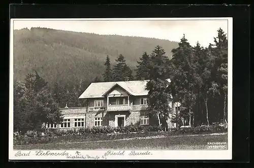 AK Bad Liebwerda / Lazne Libverda, Blick auf die Riedel Baude