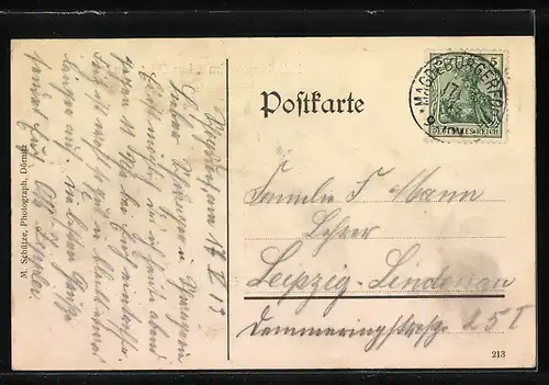 AK Magdeburgerforth, Erholungsheim Landforsthaus