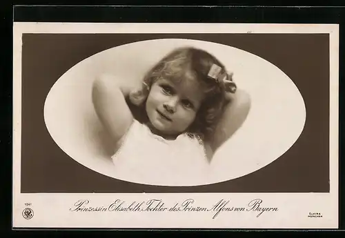 AK Prinzessin Elisabeth Torchter des Prinzen Alfons von Bayern