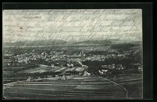 AK Heiligenstadt, Panoramablick aus der Luft gesehen