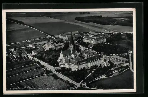 AK St. Ottilien, Fliegeraufnahme der Erzabtei