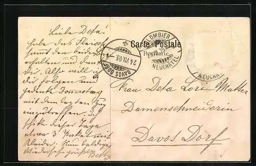 AK Colombier, Vue prise du Collège, Coté Ouest