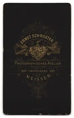 Fotografie Ernst Schroeter, Meissen, Obergasse 597, Junger Herr in modischer Kleidung