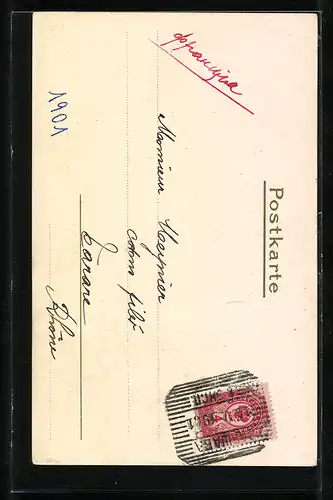 Lithographie Fette Pfingstbrummer, Maikäfer