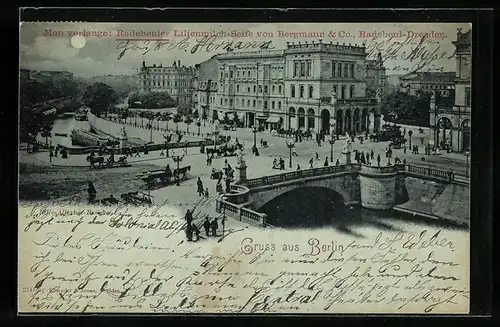 AK Berlin-Kreuzberg, Belle-Alliance-Brücke