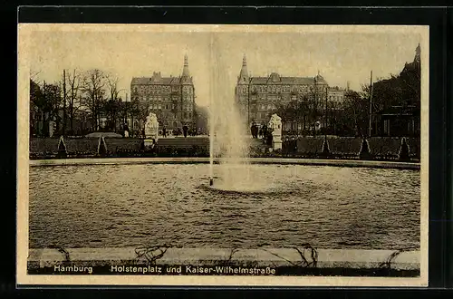 AK Hamburg-Neustadt, Holstenplatz und Kaiser-Wilhelm-Strasse