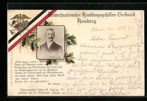 AK Hamburg, Deutschnationaler Handlungsgehilfen-Verband, W. Schack
