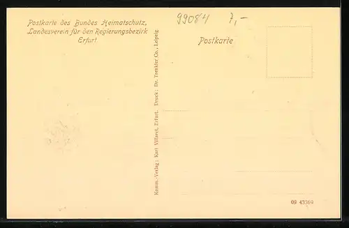 AK Erfurt, Portal der Michaelisstrasse Nr. 10