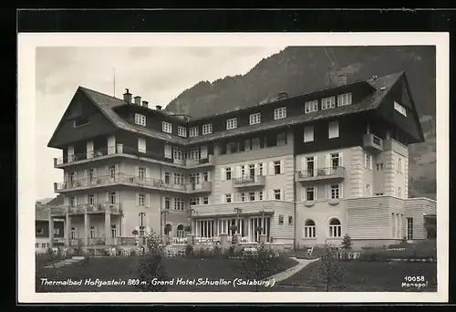 AK Hofgastein, Grand Hotel Schueller