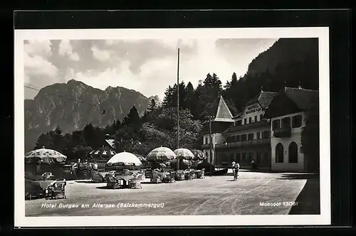 AK Attersee /Salzkammergut, Hotel Burgau