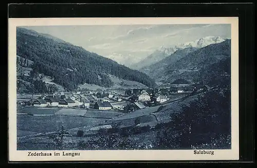 AK Zederhaus /Lungau, Ortsansicht mit Umgebung