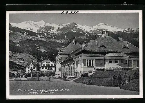 AK Hofgastein, Thermalbad mit Bergblick