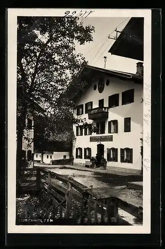 AK Durchholzen, Strassenpartie vor dem Gasthaus Durchholzen