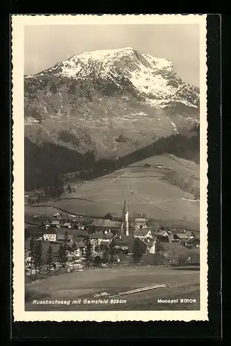 AK Russbachsaag, Ortsansicht mit Gamsfeld