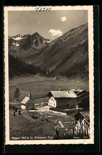 AK Haggen, Bergpanorama und Kirche