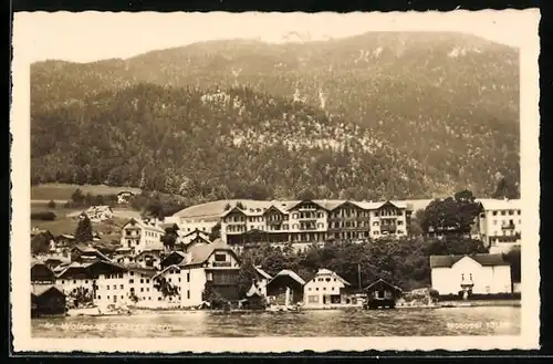 AK St. Wolfgang, Blick über das Wasser auf den Ort