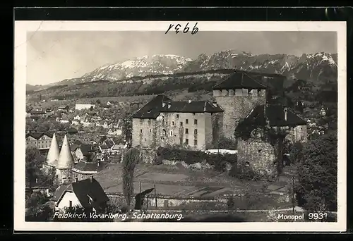AK Feldkirch, Blick zur Schattenburg