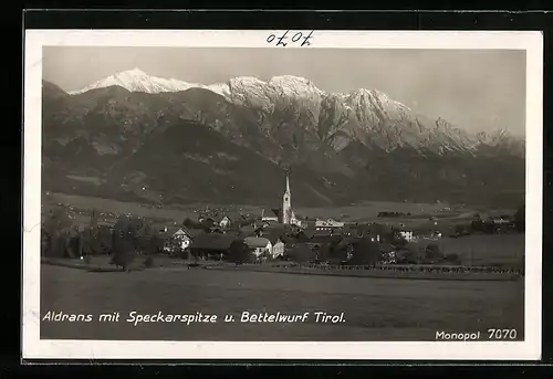 AK Aldrans, Mit Speckarspitze und Bettelwurf