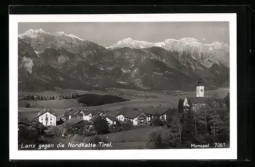 AK Lans, Ortsansicht gegen die Nordkette