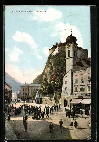 AK Kufstein, Oberer Stadtplatz