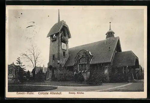 AK Essen /Ruhr, Colonie Altenhof, Evang. Kirche